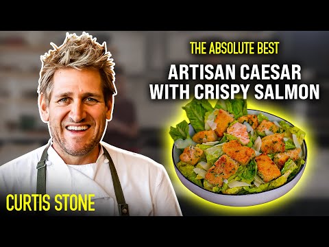 The Absolute BEST Crispy Salmon Caesar Salad | Curtis Stone