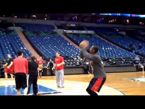 Terrence Ross of Toronto Raptors shoots all day