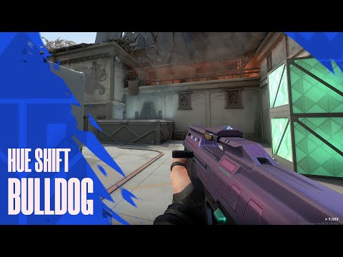 Hue Shift Bulldog Skin (Hue Shift Collection) Showcase - Valorant Battle Pass Skins