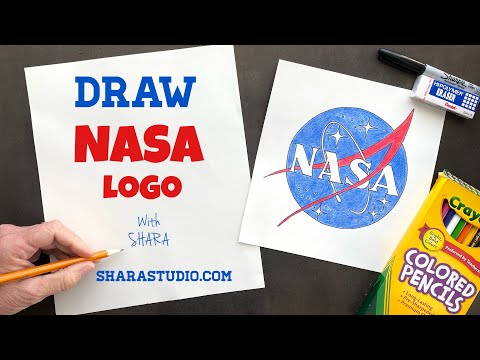 How to draw the NASA logo