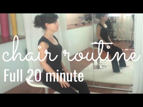 The Full 20 Min Chair/Wall Routine; Align your posture- Simplify Self Care with mo