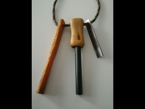 DIY Feuer machen mit Feuerstarter und Kienspan