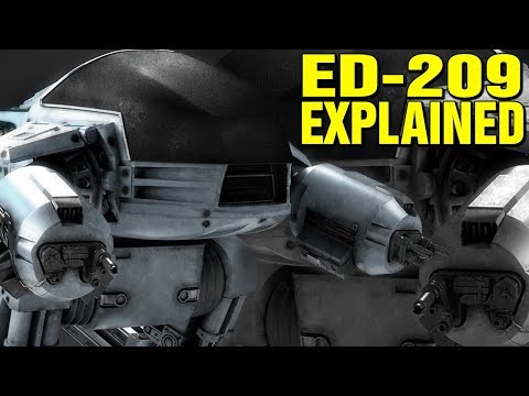 ROBOCOP LORE - ED-209 EXPLAINED - WHAT IS THE ED209 ROBOT? LORE AND HISTORY