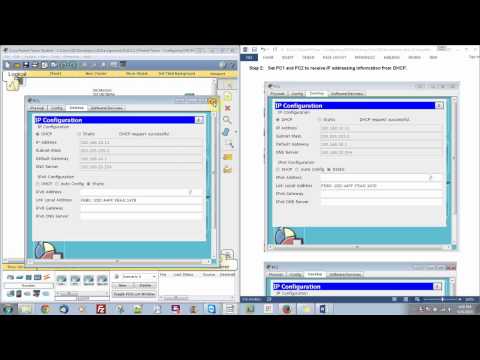 10.1.3.3 Packet Tracer V5 Configuring DHCP