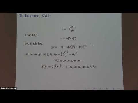 Pressure and intermittency - Peter Constantin