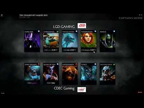 Dota2 match EP. 1 The Frankfurt major 2015 LGD-GAMING VS CDEC GAMING
