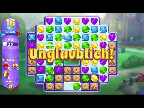 Wonka's World of Candy Level 45 no booster [Gameplay Walkthrough] [Zynga]