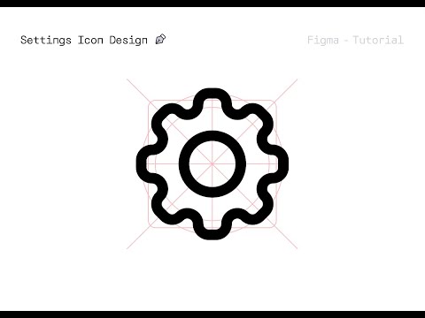 How to draw Settings icon in Figma following grid  – Step-by-Step Tutorial
