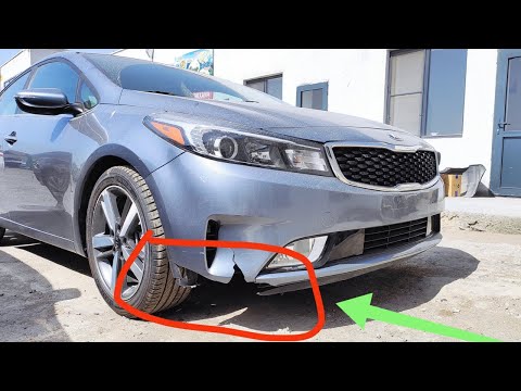 Kia Forte 2018 front bumper remove and repair .How to removal kia forte 2018?