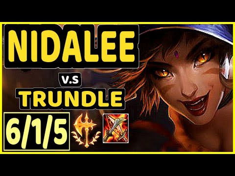 CANYON (NIDALEE) vs TRUNDLE - 6/1/5 KDA JUNGLE CHALLENGER GAMEPLAY - KR