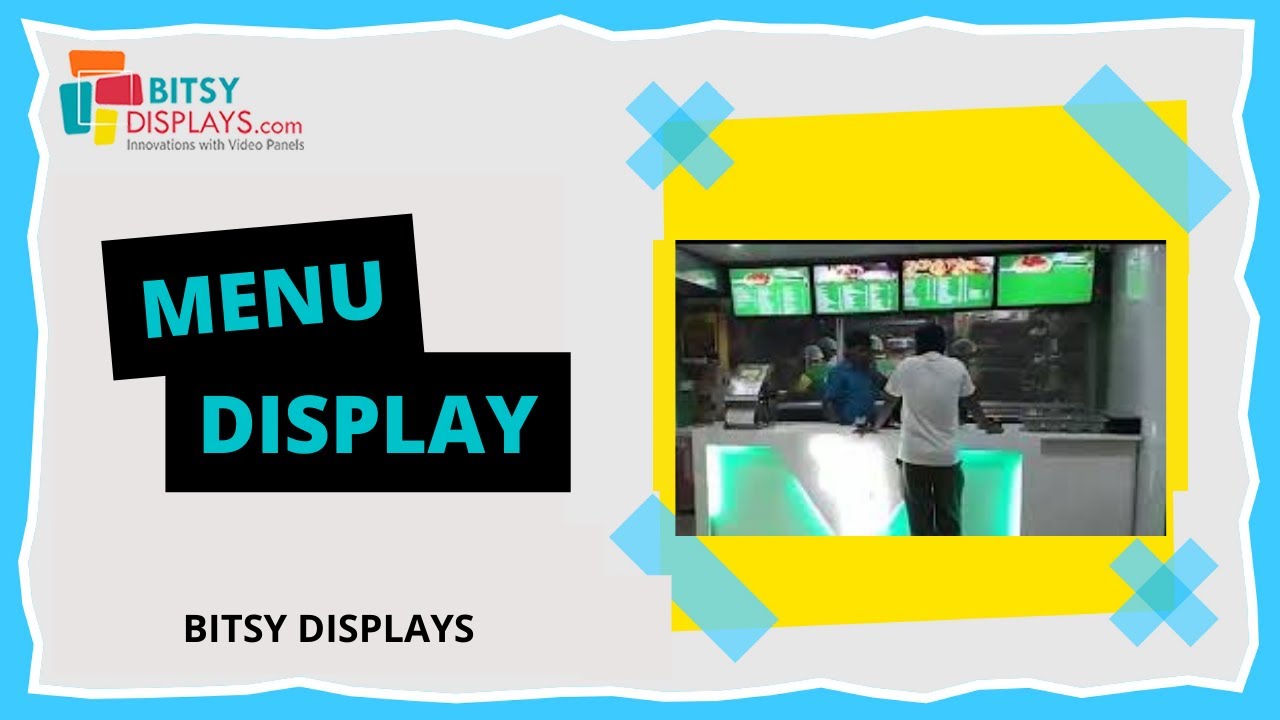 MENU DISPLAY  | BITSY DISPLAYS 2021