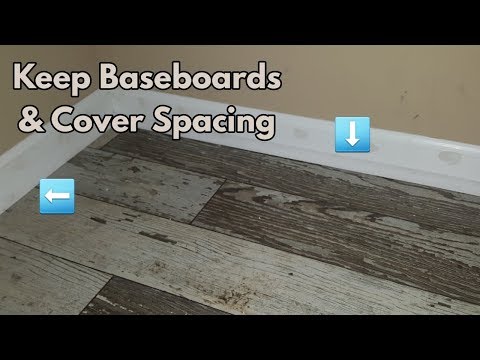 How to cover spacing gaps on laminate/hardwood flooring