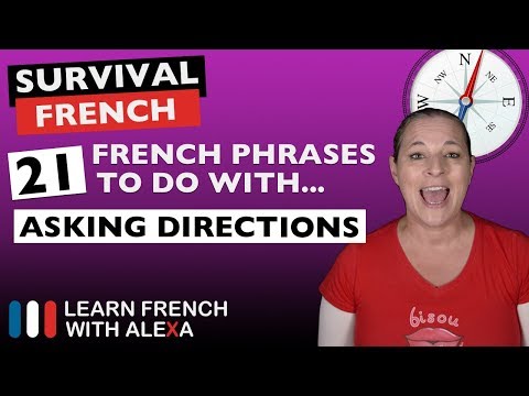 21 French phrases to do with "ASKING DIRECTIONS"