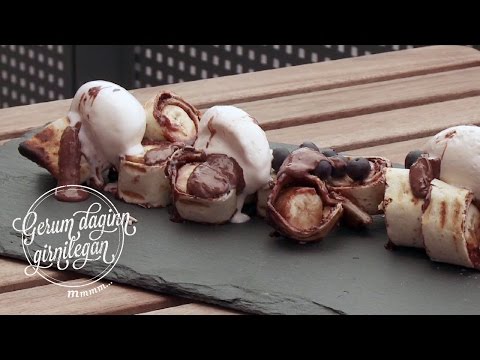 Grillaðir bananar í tortillu með Nusica - Uppskrift