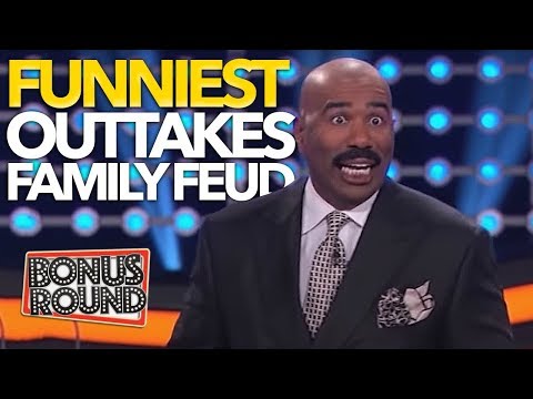 FUNNIEST OUTTAKES On Celebrity Family Feud! Some Answers Stump Steve Harvey! Bonus Round