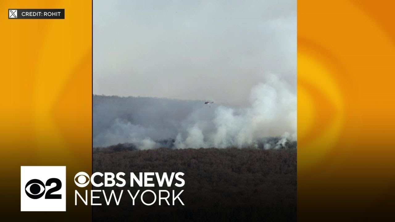Crews battling wildfires across northern New Jersey