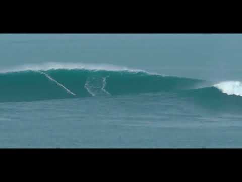 Massive swell slams in to Belharra Perdun making for crazy tow in surfing