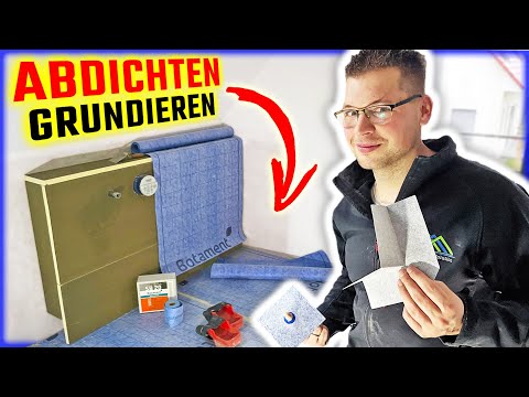 BAD ABDICHTEN - Richtig ABDICHTEN & GRUNDIEREN vor FLIESEN im Badezimmer! | Home Build Solution