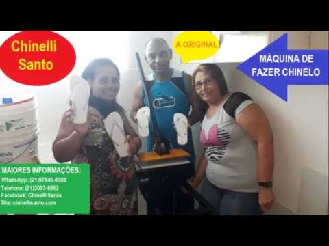 Máquina de fazer chinelos, Chinelli Santo, RJ (031)