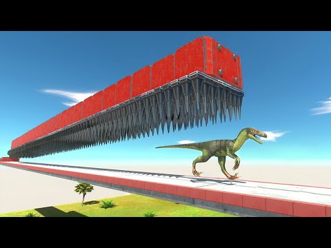 Escape from FALLING SPIKES - Animal Revolt Battle Simulator