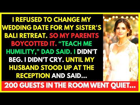 My Parents Boycotted My Wedding When I Refused To Change My Wedding Date For My Sister's Vacation