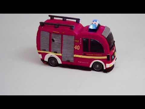 Fahrendes Feuerwehrauto - Torte mit Licht und Sirene