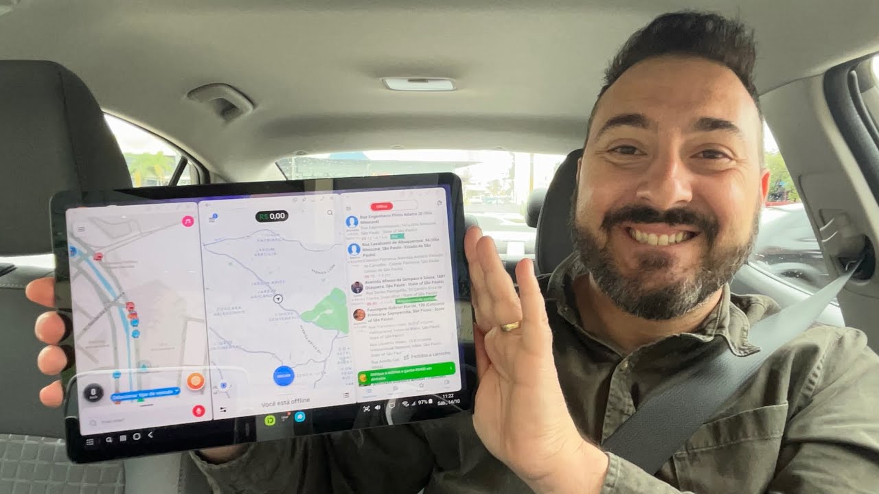 Comprei um TABLET para trabalhar na UBER, INDRIVER, WAZE E 99 POP