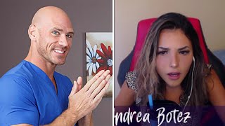 Andrea Botez finds out about Johnny Sins and his art