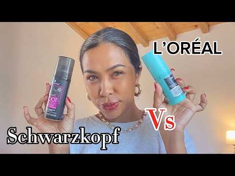 QUICK Root Touch-up for Grey Hair! L'Oréal Vs Schwarzkopf (Hair Spray)