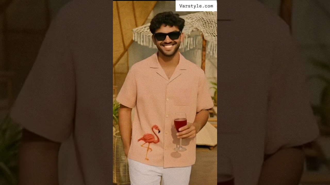 Flamingo #embroiderydesign #fashion #embroiderylover #linenstyle #menswear #outfit