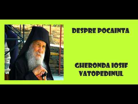 Despre pocainta - Gheronda Iosif Vatopedinul