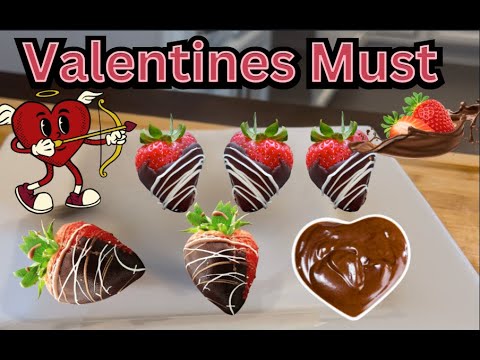 Making Chocolate Covered Strawberries For Valentines