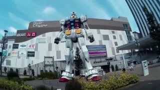 preview picture of video 'Kunjungan ke Gundam Front - Odaiba Diver City Plaza Tokyo Bay'