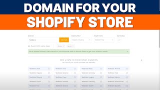 How to Buy Domain for your Shopify Store Website