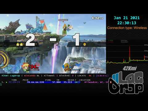 @LagDrop #SmashBros - 2021-01-21 - 10.1.0 - WokenNoey [Milwaukee, WI, US] lag