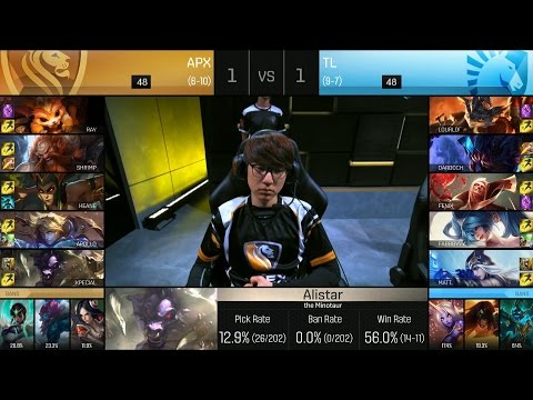 APX vs TL Game 3 Highlights - APEX vs TEAM LIQUID NA LCS Week 9 Summer 2016