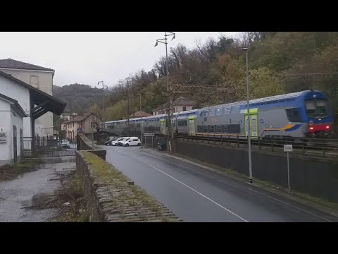 E464 561 Vivalto,nuova prospettiva all'altezza della stazione Mignanego,ma sulla bassa lenta Giovi