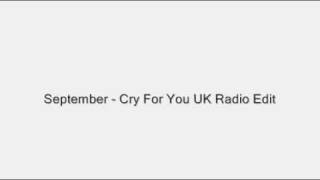 September - Cry For You UK Radio Edit