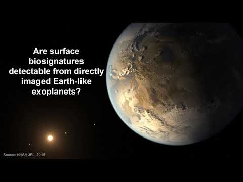 Jones, Gabrielle: Detectability of Surface Biosignatures for Directly Imaged Exoplanets