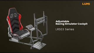 Classic Steel Racing Simulator Cockpit | LRS03 Series | LUMI Game