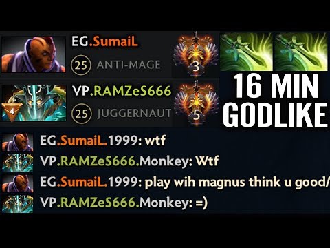 WTF 9000 MMR 2x Butterfly [Juggernaut] Awsome IMBA Omnislash Ramzess vs Sumail EPIC Gameplay Dota 2