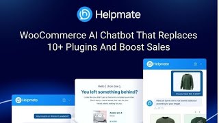 Helpmate AI Chatbot for WooCommerce — 24/7 Live Chat, Image Search & Cart Recovery