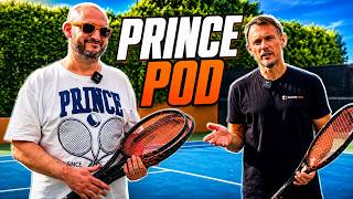 Podcast with Tim Puttock, R&D Director, Prince. New Prince Tours, misleading racquet specs, etc.