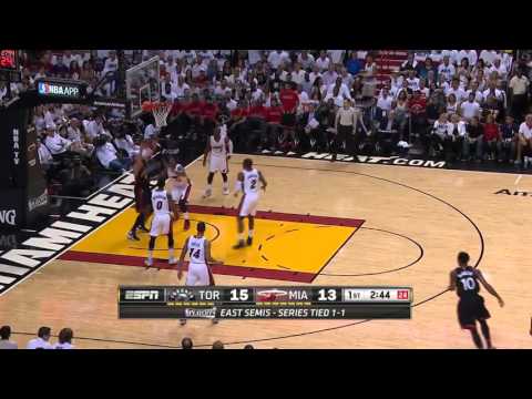 Jonas Valanciunas Reverse Dunk | Raptors vs Heat | Game 3 | May 7, 2016 | 2016 NBA Playoffs