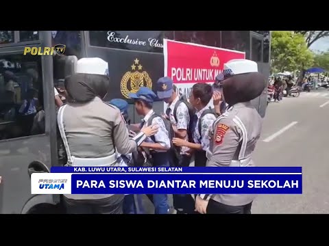 POLRES LUWU UTARA LUNCURKAN LAYANAN ANTARJEMPUT SISWA KE SEKOLAH