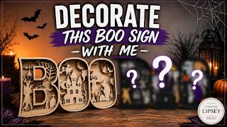 From Plain Wood to SPOOKY 👻 BOO Decor! | Halloween DIY