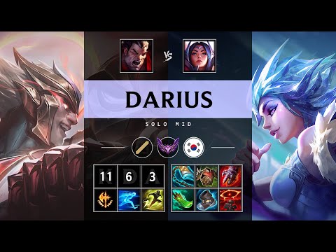 Darius Mid vs Irelia - KR Master Patch 25.17