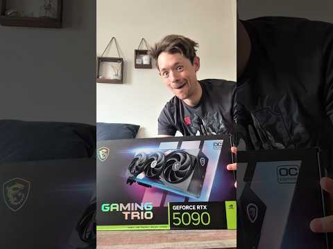 Unboxing the MSI GeForce RTX 5090 GAMING TRIO OC Graphics Card… | It Barely Fits in My PC 😅📦