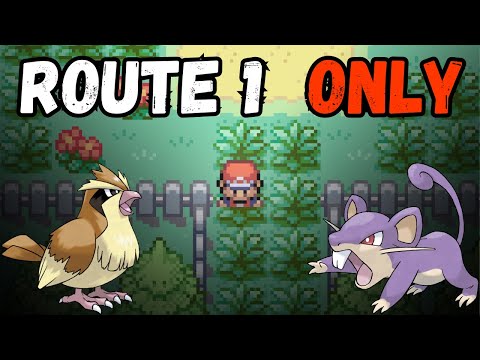 Can You Beat FireRed With ONLY Route 1 Pokemon?