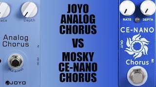 Video thumbnail for Joyo Analog Chorus VS MOSKY CE-Nano Chorus by Ryan Lutton